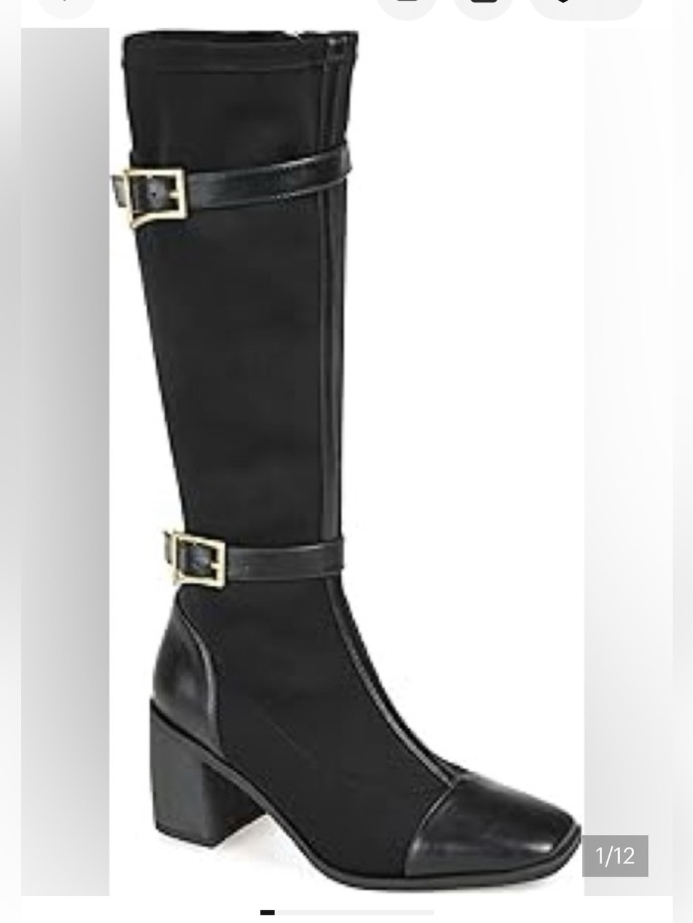 Journey Collection Gaibree black tall shaft boot. New in box